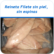 Reineta filete sin piel y sin espinas congelado
